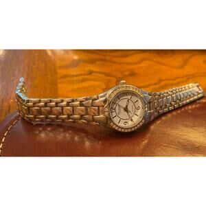 Women's 32mm Silver Tone Precision By Gruen Dress Watch, Crystal Accents